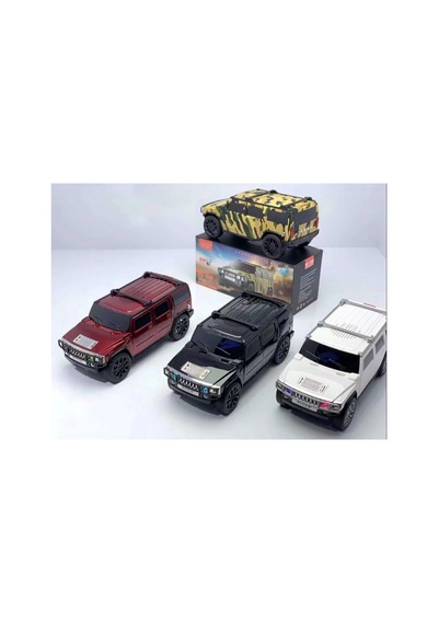 Hummer Jeep Görünümlü Bluetooth Speaker Sd Kart Usb Fm Radyolu Şarjlı Taşınabilir Kablosuz Hoparlör