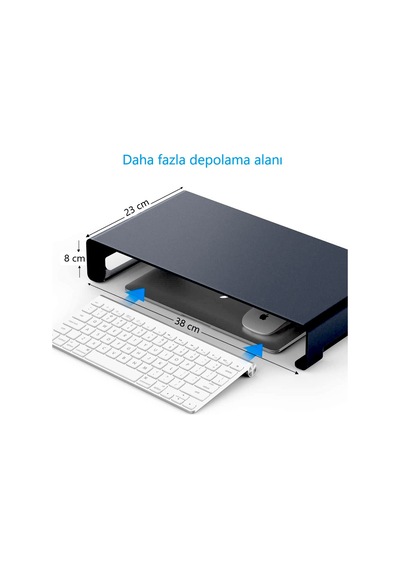 Çok Amaçlı Monitör Yazıcı Notebook Standı-Metal