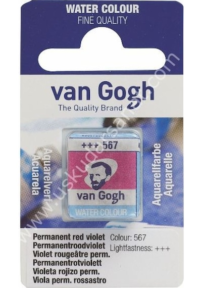 Talens Van Gogh Tablet Suluboya 1/2 Perm. red violet- 567