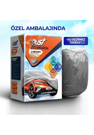 Dust Oto Tüm Araçlara Uyumlu Araba Brandası - Oto Örtüsü