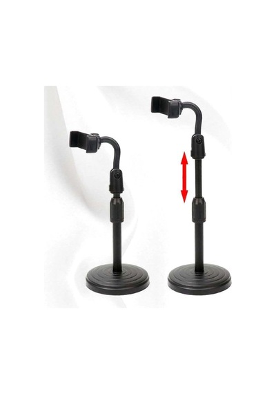 Tr Masa Üstü Telefon Tutucu Stand, Ayarlanabilir 18-30 Cm Yükseklik, 270 Hareket, Siyah Diğer