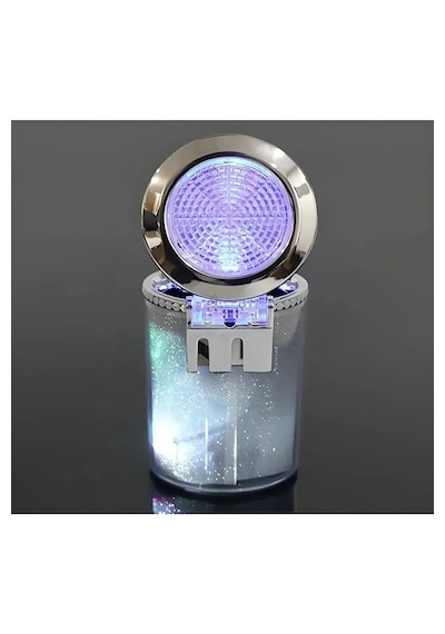 7 Renkli Rgb Led Işıklı Lüx Oto Küllük Kapaklı Spor Araç Içi Küllük Araba Küllüğü
