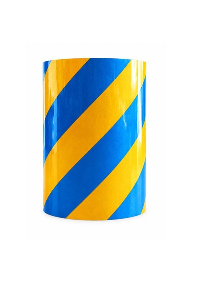 Çapraz Şerit Bant 17 Cm X 25 Metre Sarı Mavi