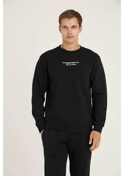 Kly Erkek O.yaka Eşofman Takım Modern Tasarım 7216 Sıyah/2xl Ekru