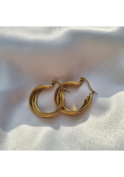 Triple Luxe Hoop Altın