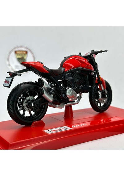 Moto Garage Ducati Monster 1:18 Diecast Maket Motor Lisanslı Metal Model Motosiklet
