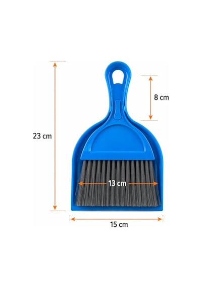Orret Home Mini Faraşlı Fırça Seti Masa Temizleme Fırçası Araç İçi Temizlik Süpürgesi Mini Süpürge El Fırçası Toz Kir Toplama Aparatı Ofis Mutfak Araba Temizlik Seti Ergonomik Kompakt Tasarım Asorti