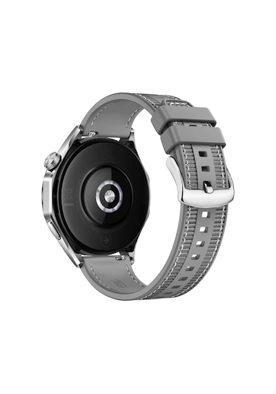 Adige Huawei Watch Gt2 46mm İle Uyumlu Kordon Kayış Dikiş Desenli Silikon Krd102 Lms 22/dds Gri