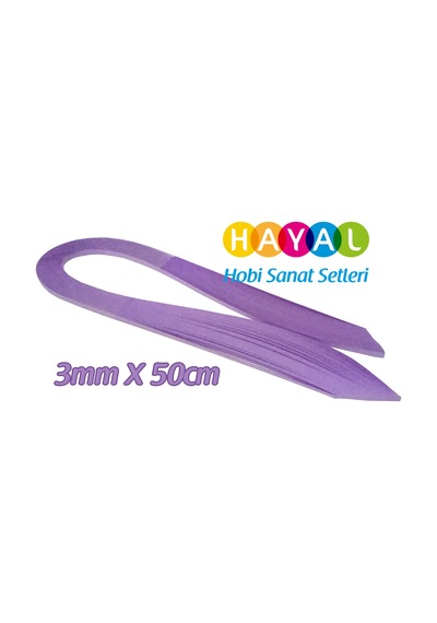 Hayal 3 Mm Lila Renk Quilling Kağıdı - 100'Lü