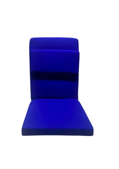 Ekstra Destek Yastıklı Yoga, Nefes, Meditasyon Sandalyesi Backjack Xl Su Ve Leke İticili Duck Kumaş Saks Mavi
