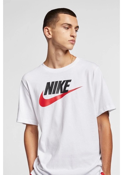 Nike M Nsw Tee Icon Futura Ar5004-100 Beyaz Erkek T-shirt Beyaz