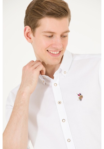 U.S. Polo Assn. U.s. Polo Assn Erkek Gömlek G081sz0042083079 Beyaz Beyaz
