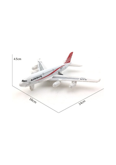 Die-cast Metal Çek Bırak Oyuncak Yolcu Uçağı 16 Cm Asortili Tekli Ürün