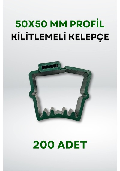 Panel Çit 50x50 MM Profil Kilitlemeli Kelepçe (200 Adet)