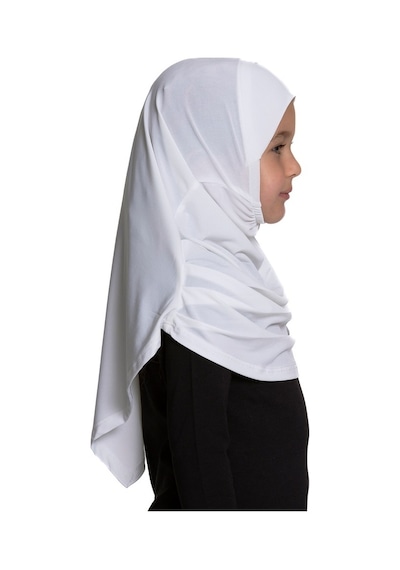 Hürrem Bone Krem Pratik Hazır Geçmeli Çocuk Tesettür Bone Sandy Kumaş Kendind Krem