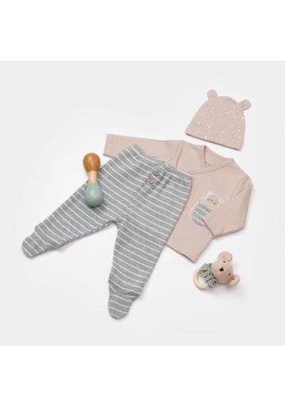 Bibaby Adventure Bear 3'lü Bebek Takımı 73333 Çok Renkli