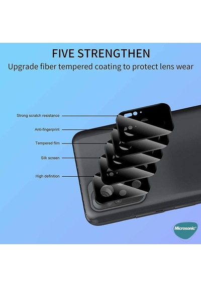 Xiaomi Poco M5s Kamera Lens Koruma Camı V2 Siyah Poco M5s İle Uyumlu Ekran Koruyucu Diğer