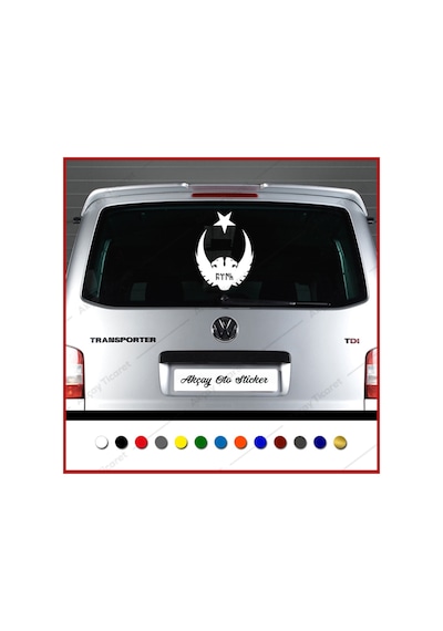 Ay Yıldız Kartal Türk Sticker Ay Yıldız Oto Sticker Araba Sticker