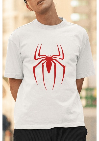 Kırmızı Spider Ön Baskılı Tişört 001