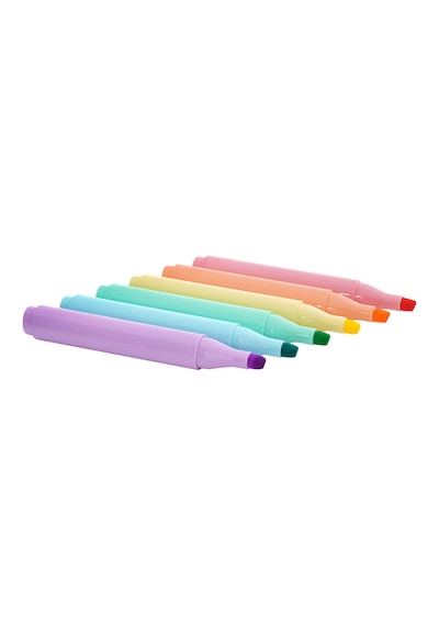 Wexta S24122409 6'lı Highlighter Mini Pastel Fosforlu Kalem Seti Diğer