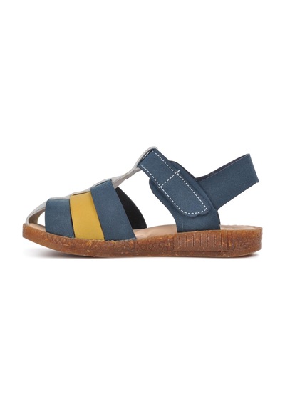 Şiringenç 210111 Lacivert-bej-hardal Comfort Erkek Çocuk Sandalet 001