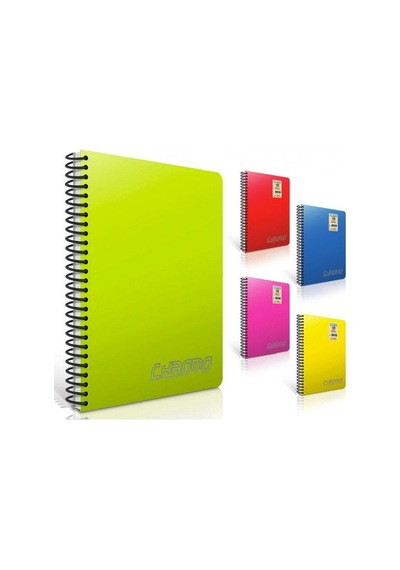 Gıpta Chromo 80 Yaprak A5 Çizgisiz Spiralli Defter Çok Renkli