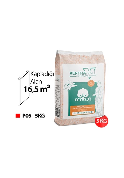 Ventrawall - Pembe Duvar Boyası Ve Duvar Kağıdı - P05 - 5 Kg