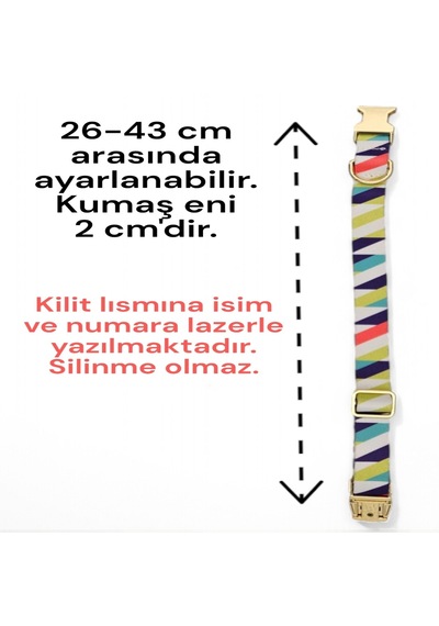 Caramelos Köpek Tasması-küçük Irk Ve Orta Irk İsimli Tasma 23 Çok Renkli Caramelos Köpek Tasması-küçük Irk Ve Orta Irk İsimli Tasma 23 Çok Renkli