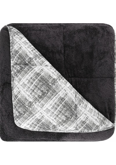 Battal Wellsoft Yorgan Çift Taraflı Yastık Kılıflı 215x235 Cm Siyah