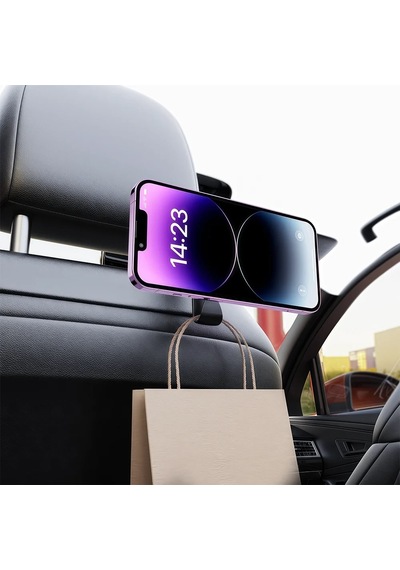Premium Araç Aksesuarı Koltuk Arkası Yolculuk Ürünü C195 Magsafe Manyetik Telefon Tutucu