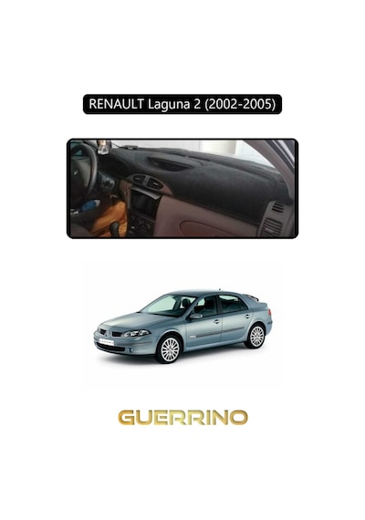 Renault Laguna 2 2002-2005 Torpido Koruma Halısı Siyah Kenar