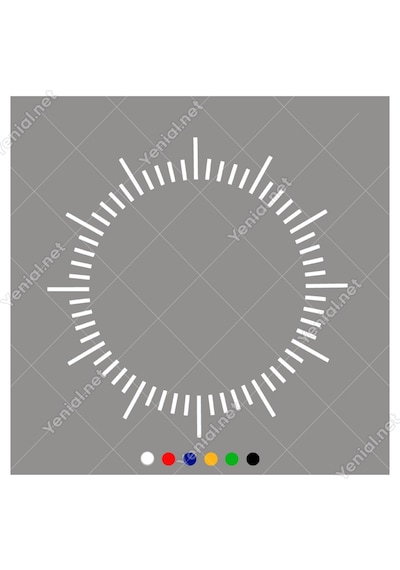 Saat Ve Zaman Çizgilerini Gösteren Çizelge Sticker (367516145)
