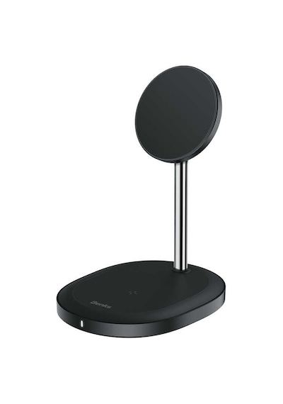 Benks W08 2 in 1 MagSafe Kablosuz Şarj Standı Apple Uyumlu iPhone & Airpods 15W Wireless Şarj İstasyonu ZORE-220011 Siyah