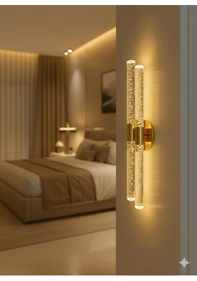 Bh Bubblelight Dubble Şık Ve Zarif Modern Led Duvar Aplik Gold Pilli Gold