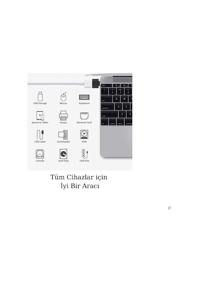 Usb Type-c Dönüştürücü Otg Çevirici Adaptör Apple Uyumlu MacBook Dönüştürücü Metal Xiaomi - Samsung - Huawei