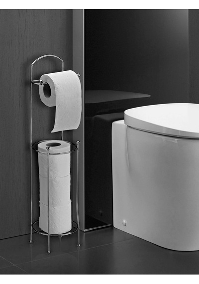 Ayaklı Tuvalet Kağıtlığı Wc Kağıtlık Paslanmaz Yedekli Tuvalet Kağıt