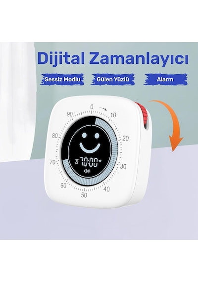 Npt26xb Mutfak,ders,yemek İçin 99:59dk Dijital Alarm Kronometre,pomodoro Öğrenci Motivasyon Saat Diğer