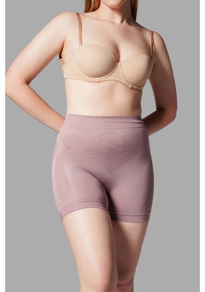 Fit Women Push Up Seamless Dikişsiz Popo Kısa Paçalı Korse 2064 Gül Kurusu