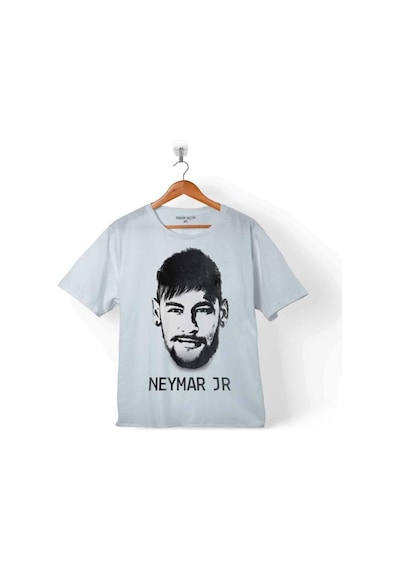 Neymar 10 Jr Da Sılva Silüet Santos Psg Çocuk Tişört 001
