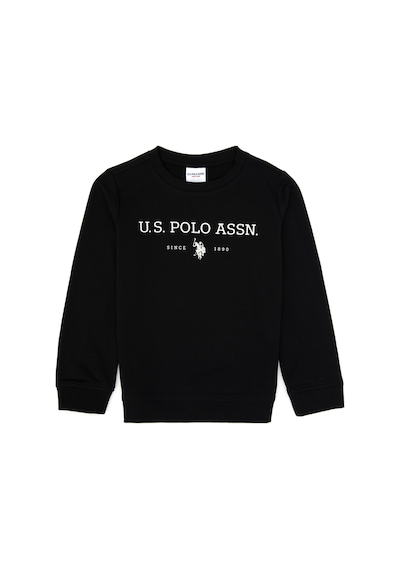 U.S. Polo Assn. Erkek Çocuk Siyah Bisiklet Yaka Sweatshirt 50313900-VR046