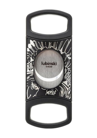 Lubinski V-kesim-düz Kesim Sehpalı Puro Makası Double Cutter Siyah 60ring Lb-354