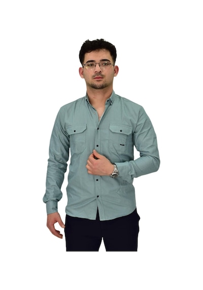 Erkek Spor Likralı Gömlek Bgl-st04343 Mint