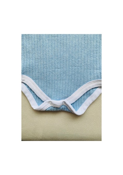 Pirinç Bebe Bebek Fitilli Body Mavi - 653232419 Mavi