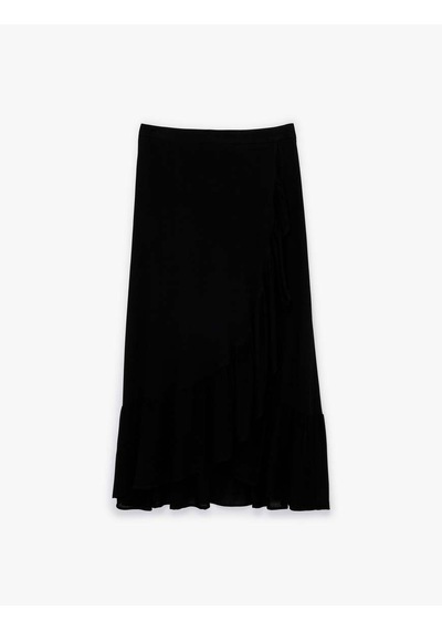 Koton Midi Siyah Kadın Etek 6sak70014ew Siyah