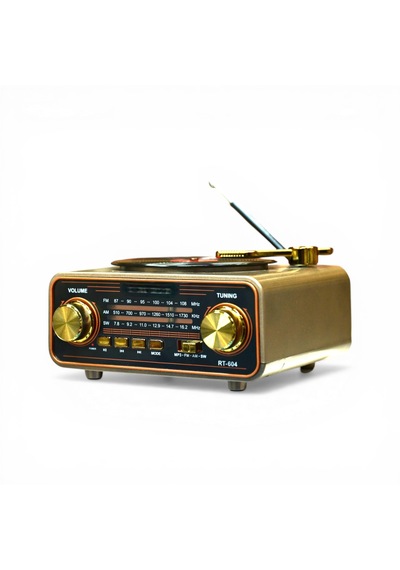 Rt-604 Nostaljik Trend Radyo,plakçalar Görünüm Bluetooth Nostalji Radyo