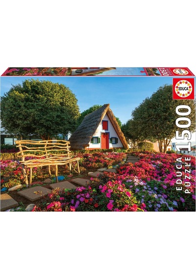 Educa 1500 Parça Portekiz Madeira Adası Puzzle - 19938 - Santana Madeira