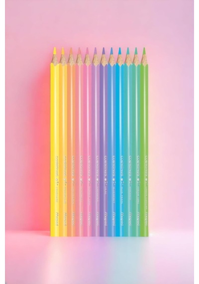 Color Peps Pastel Kuru Boya Kalemi Seti, 12 Renk Diğer