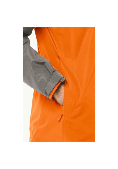 Jack Wolfskin Taubenberg 3in1 Jkt M Erkek Mont 1115311 Turuncu - Grı Turuncu - Grı