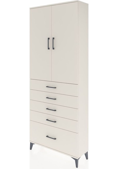 Arges Dolap 2 Raflı 5 Çekmeceli 2 Kapaklı 88x30x221 Aytaşı-ay... Aytaşı