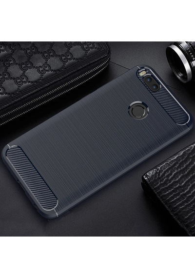 Xiaomi Mi 5x Dark Ultra Koruma Karbon Fiber Doku Silikon Kılıf- 5775 Mh-hs5208-6101